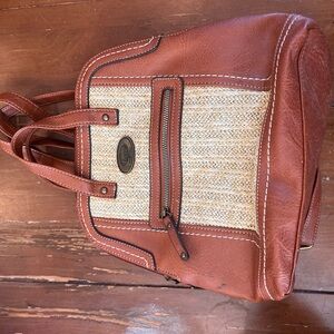 Brown and Tan Women's Bag